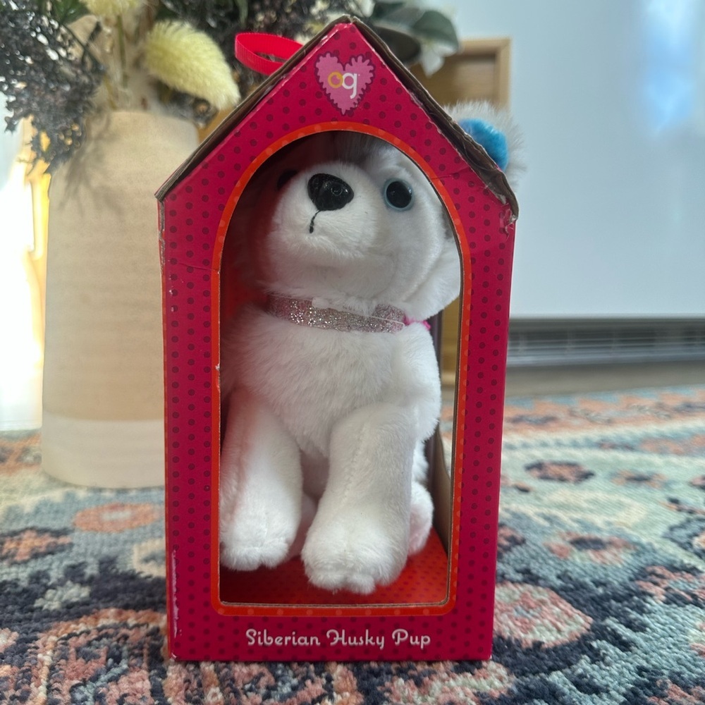 New Our Generation Siberian Husky Posable 6-inch Pet Dog Plush - Picture 12 of 16